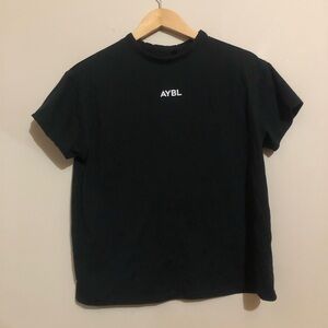 ⚙️ Aybl | Black Tee with Back Writing